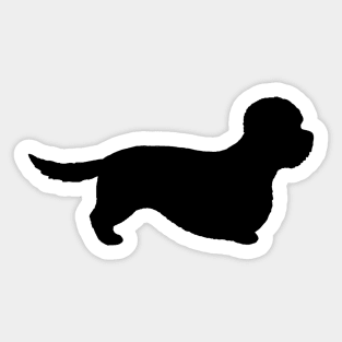 Dandie Dinmont Terrier Silhouette Sticker